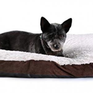 Pet Dog Bed Mat, Zipped Removable Washable Cover, Brown Pet Dog Bed Mat, Zipped Removable Washable Cover, Brown